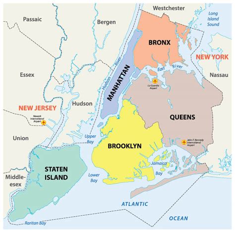 5 borroughs of nyc|The five boroughs of New York .
